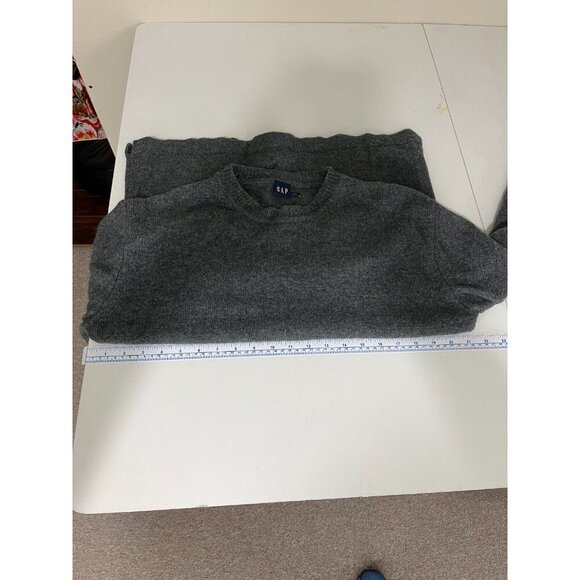 Gap Grey Lambswool Crewneck Women's Sweater - Picture 12 of 13